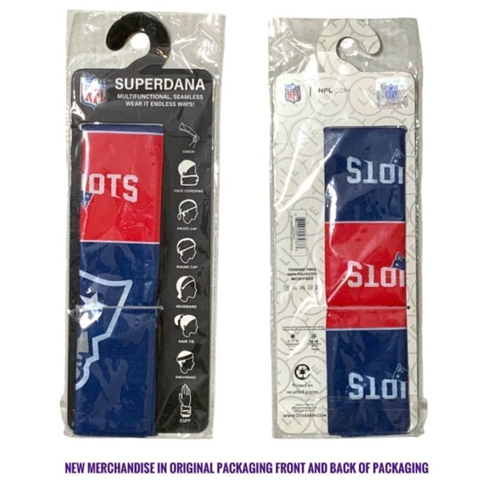 NFL Multifunctional New England Patriots Gaiter Headband Team Apparel One Size - Picture 4 of 14